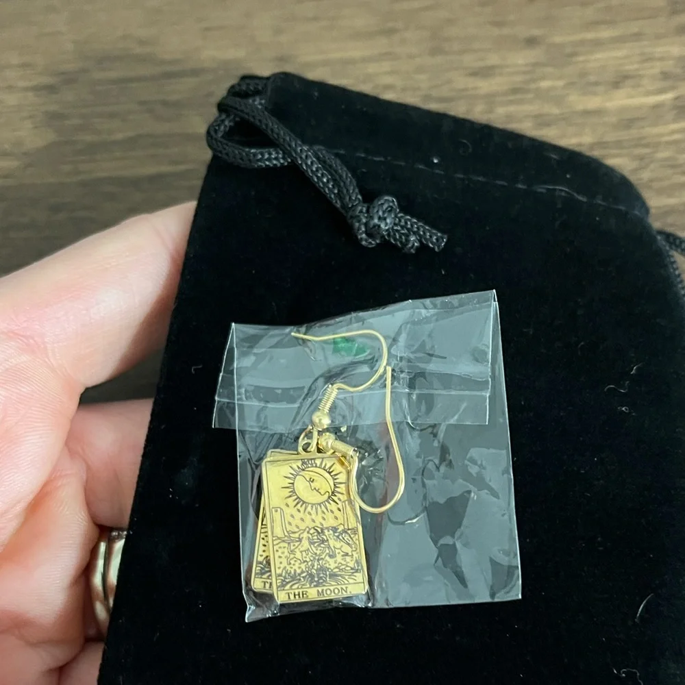 4 for $25 NEW WITH TAGS Tarot Card The Moon Earrings